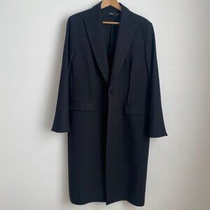 GSTQ Long Line Minimalist Tailored Jacket Coat Size XL